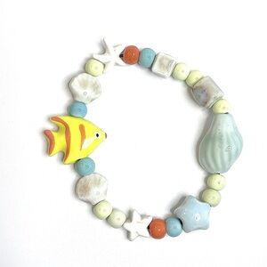 Colorful Beaded Fish Bracelet
